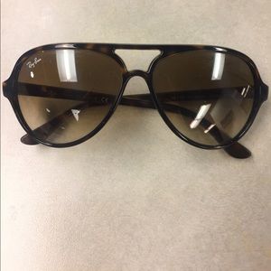 Ray Ban tortoise shell sunglasses, gently used