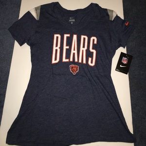 New women's Nike v neck Chicago Bears t shirt