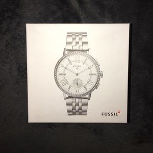 Fossil Q SmartWatch. Silver, diamond. Women's.