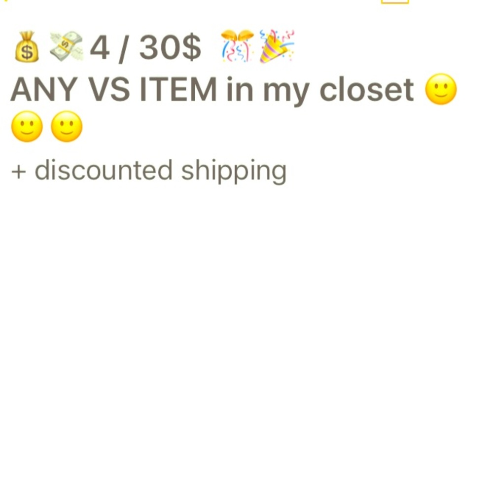❗️❕ sale ‼️❗️ 4/30. Vs items