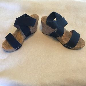 Lucky Brand Cork Wedge Sandals