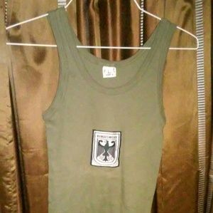 New ribbed tank top with German patch size med