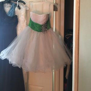 Sheri Hill Mini Tulle Dress