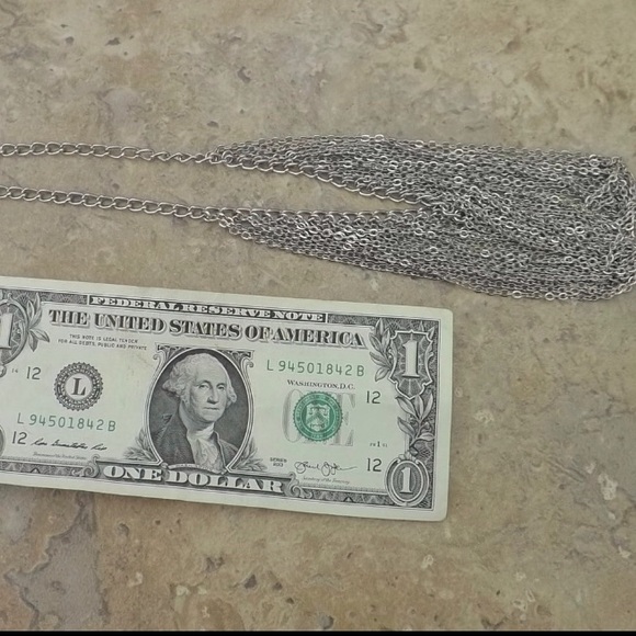 bib statement necklace multi chain link vintage - Picture 4 of 5