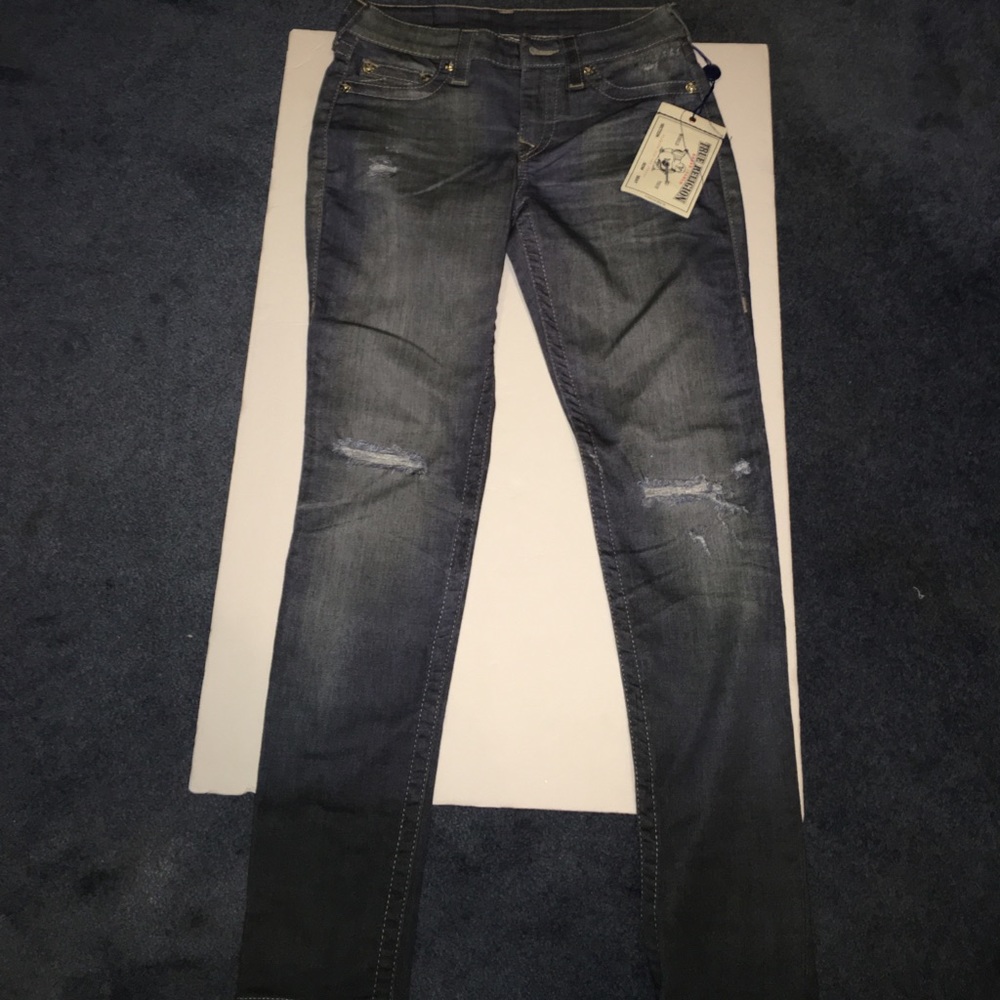 New women's true religion legging jeans size small