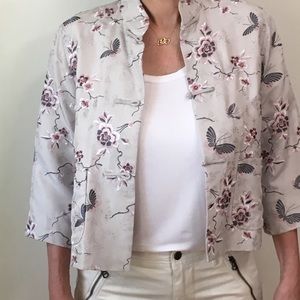 Shanghai Tang silk floral jacket