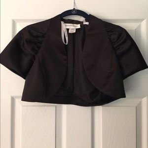 David's Bridal crop dress cover