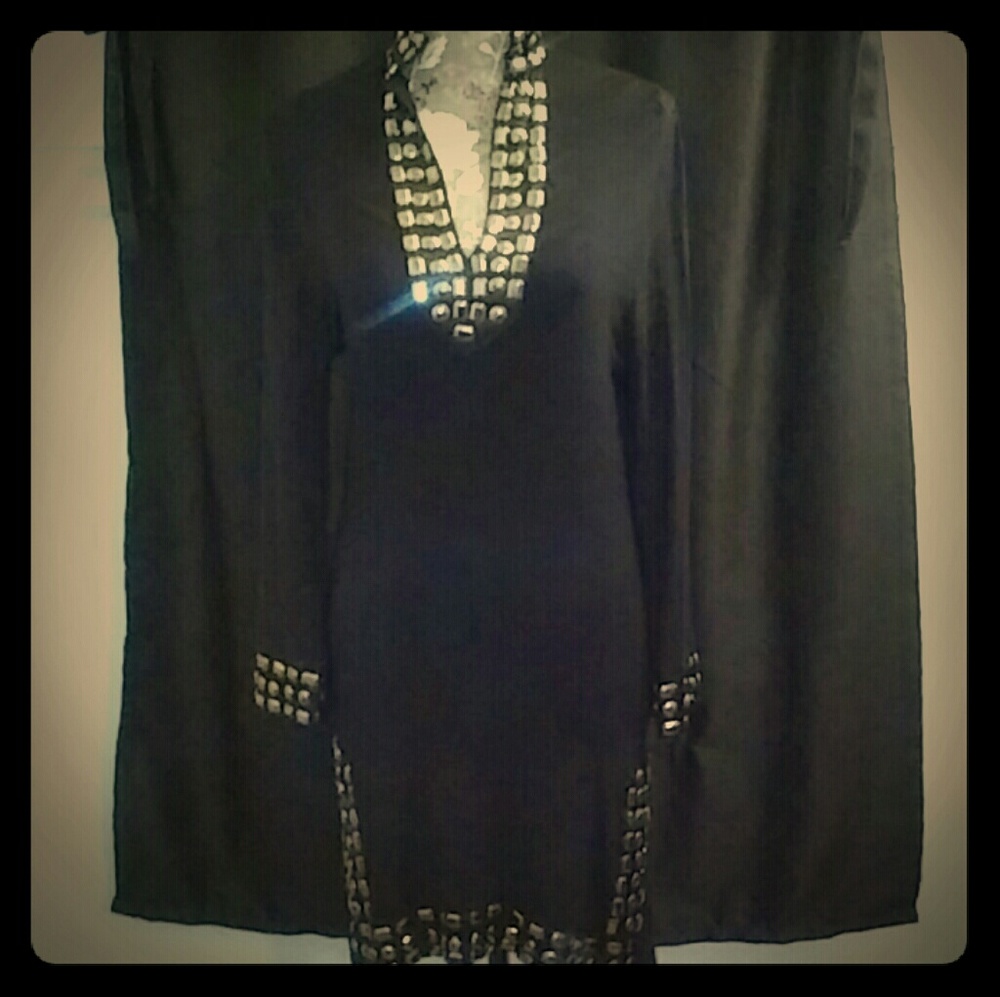 Metallic Jewel studded dress