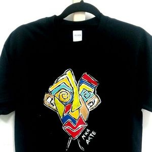 Hand painted T-shirt by N'ka Arte