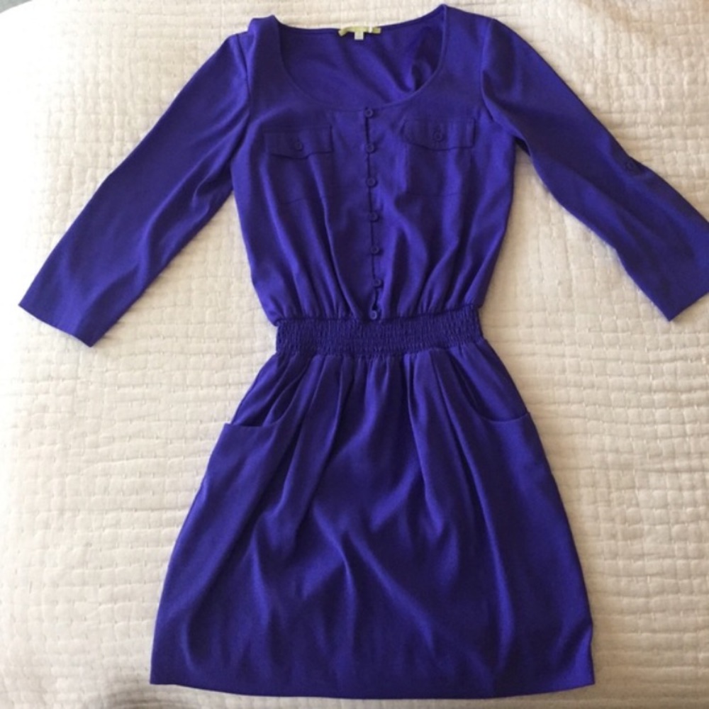 Purple Gianni Bini dress with pockets