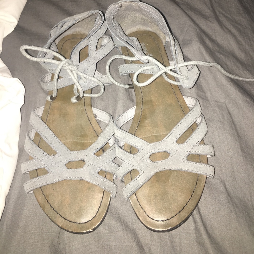 Suede Minnetonka sandals