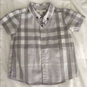 Burberry Boy short sleeved button up