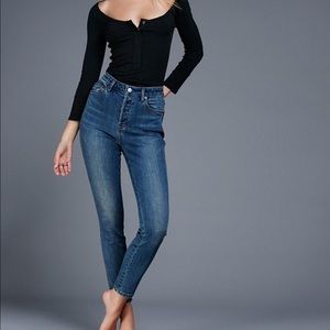 Free people high waisted skinny jeans