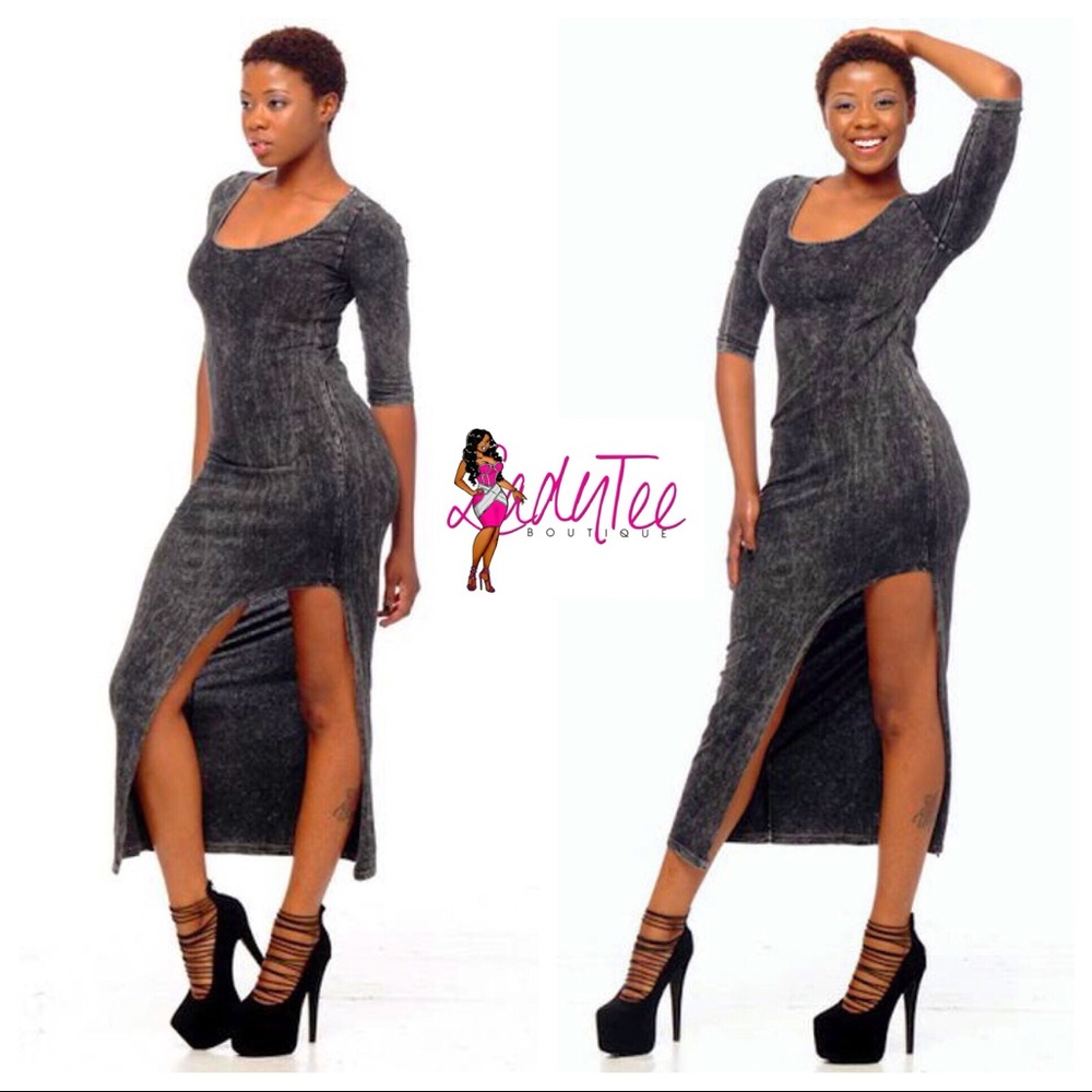 Charcoal Grey Maxi Dress