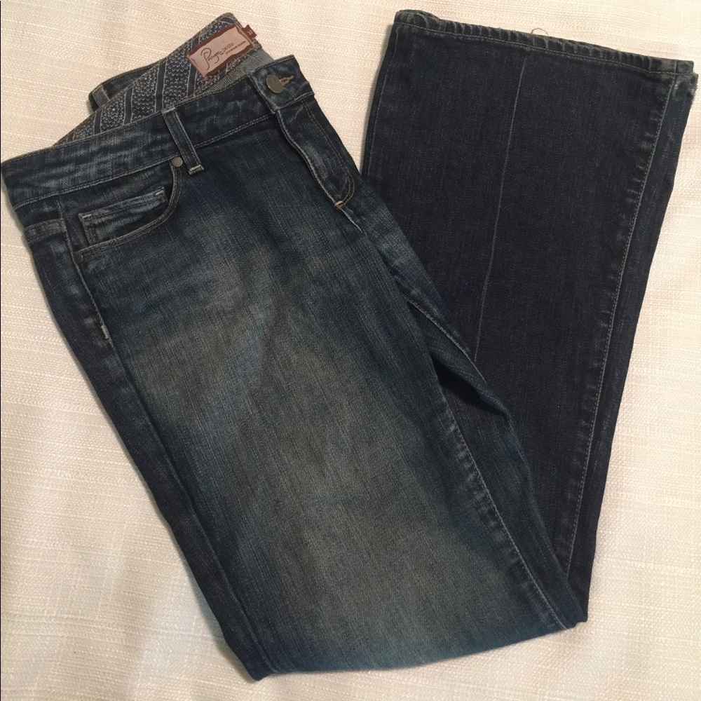 Paige Jeans Laurel Canyon Sz 30 Petite Distressed - Picture 1 of 5