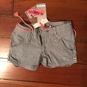 Girls pinstripe blue shorts