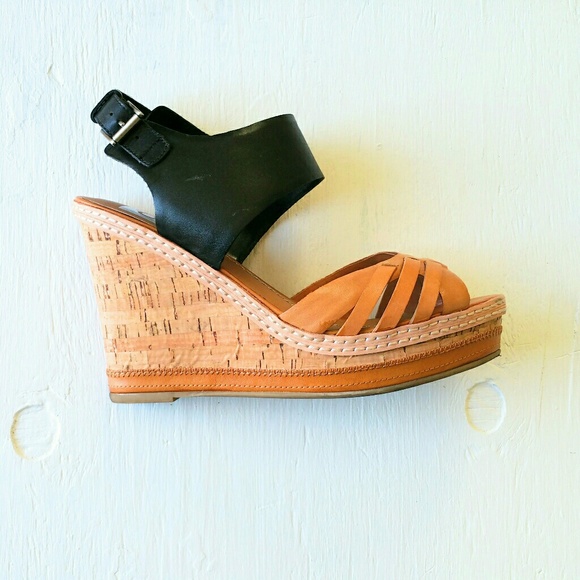 Dolce vita color block cork wedges - Picture 4 of 5