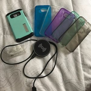 Galaxy S6 Case and charging pad package