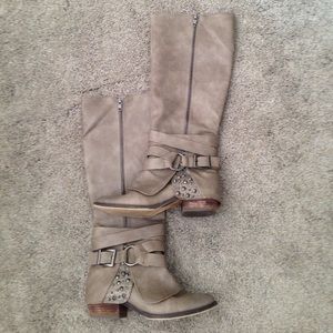 Not Rated Jeweled knee high boots