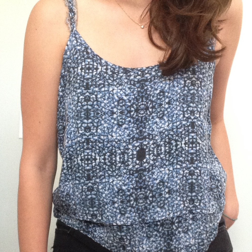 Blue volcom tank top