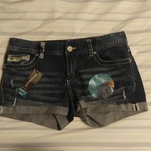 Jean shorts never worn!!
