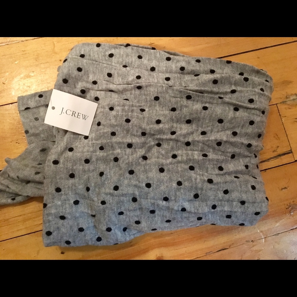 New with tags JCrew polkadot scarf