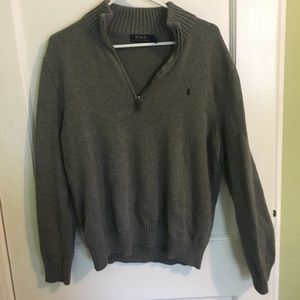 MENS quarter zip sweater