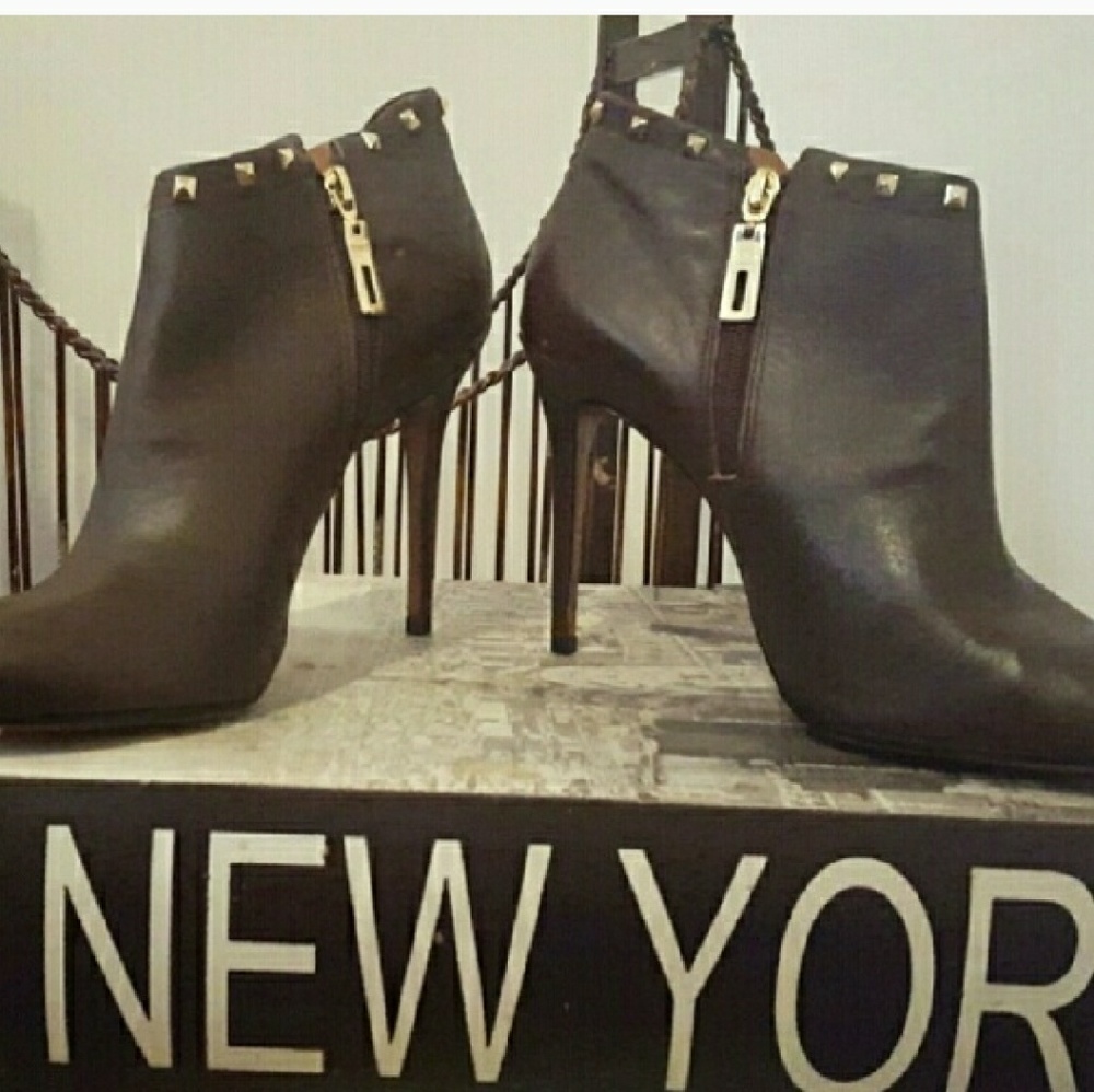 Chocolate  brown booties