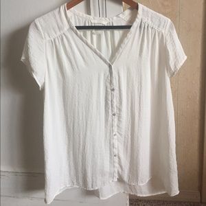 H&M white sheer top blouse H&M white sheer top blouse