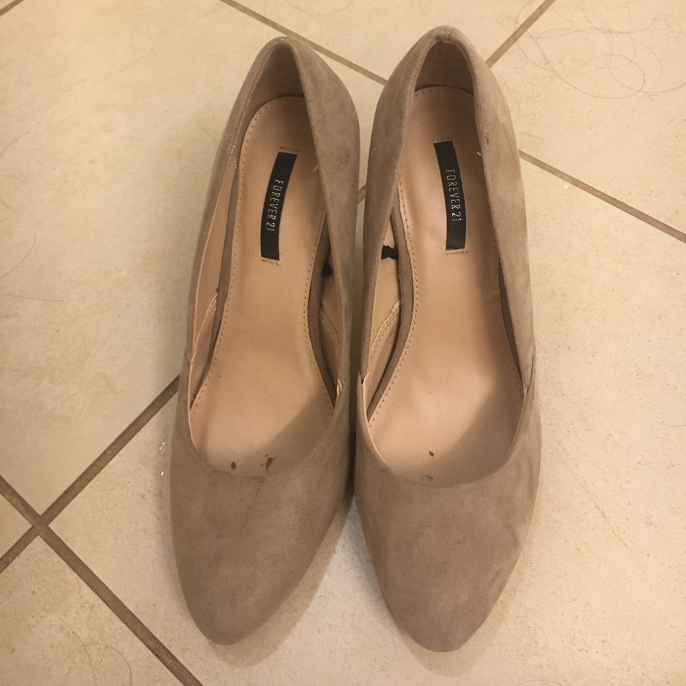 Suede pumps forever21 f21