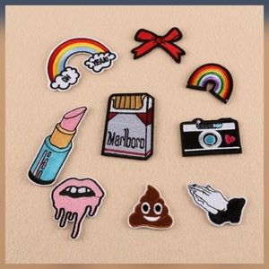 9pc Sew-On/Iron-On Patch Set