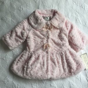 Widgeon Pink Faux Fur Dress Coat Widgeon Pink Faux Fur Dress Coat