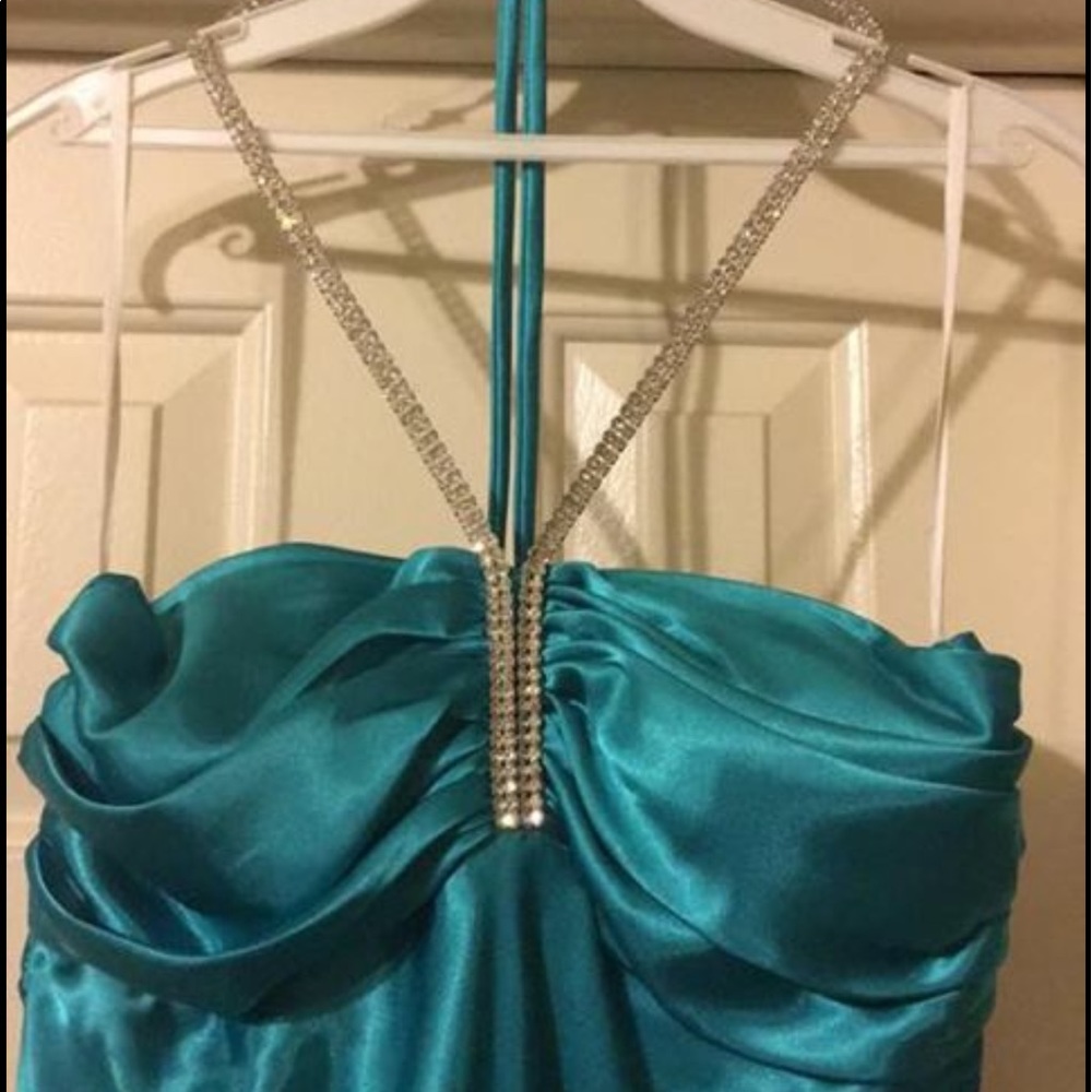 Turquoise Blue/ Teal Prom Dress