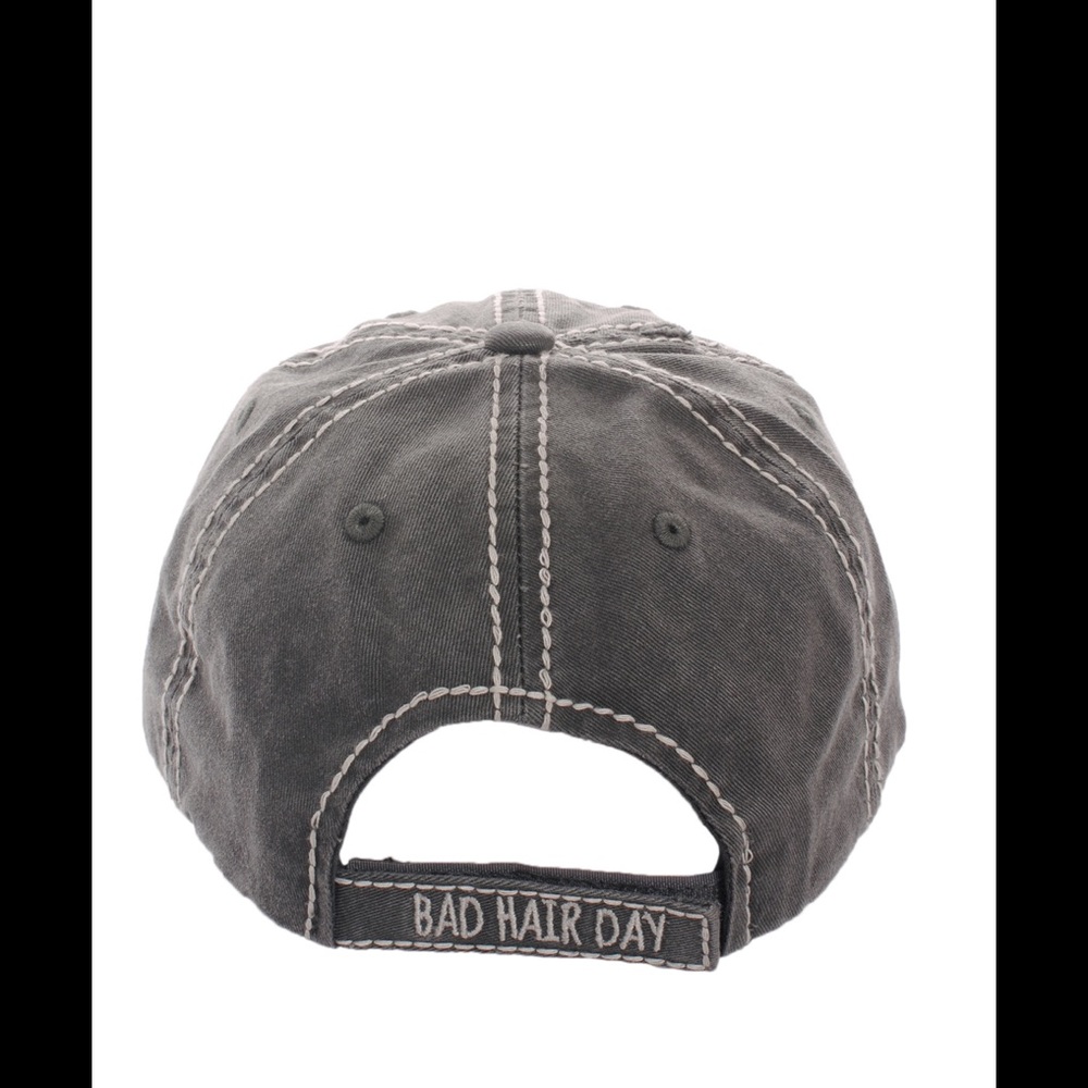 Distressed Bad Hair Day Baseball Hat Country Cap - Picture 2 of 3