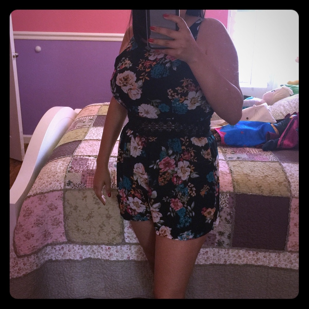 Floral print Romper