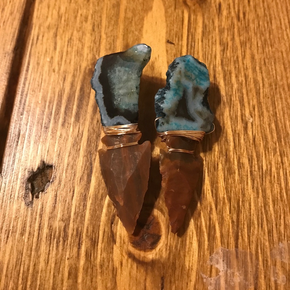Arrowhead Stone Earrings