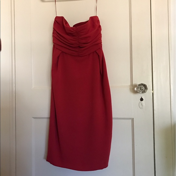 Gorgeous max Mara red strapless dress size 4 - Picture 1 of 6