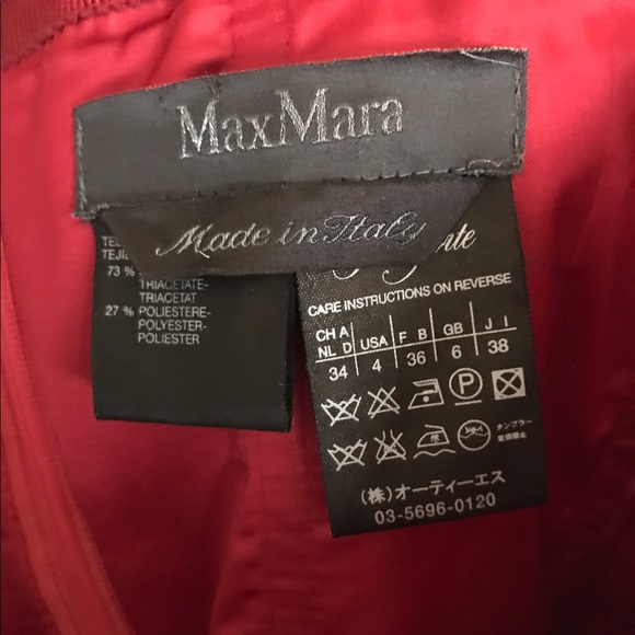 Gorgeous max Mara red strapless dress size 4 - Picture 4 of 6