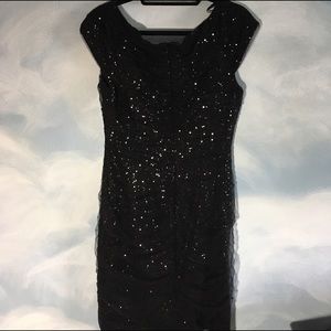 Lauren Ralph Lauren Sequin and Mesh ruched