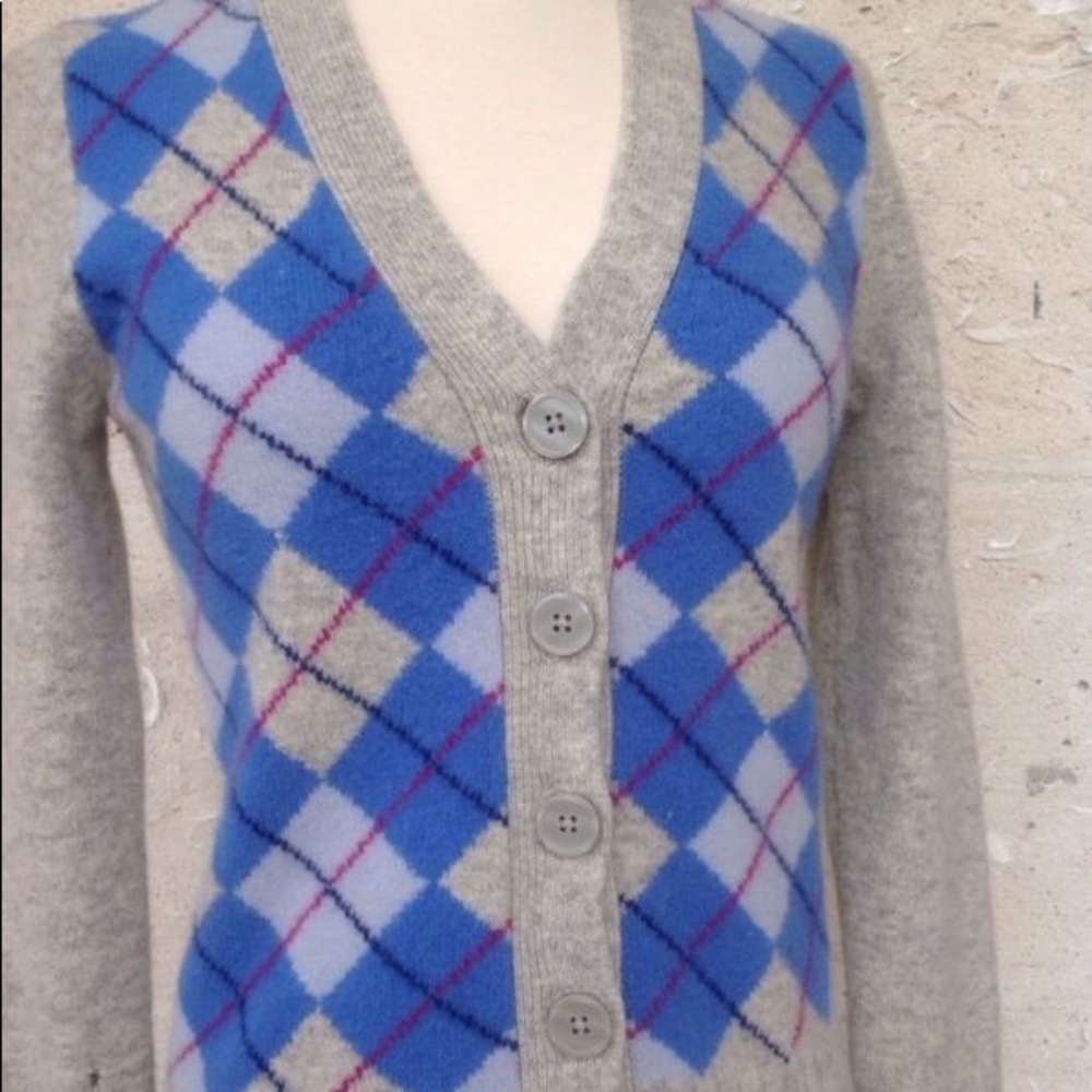 Gap argyle cardigan