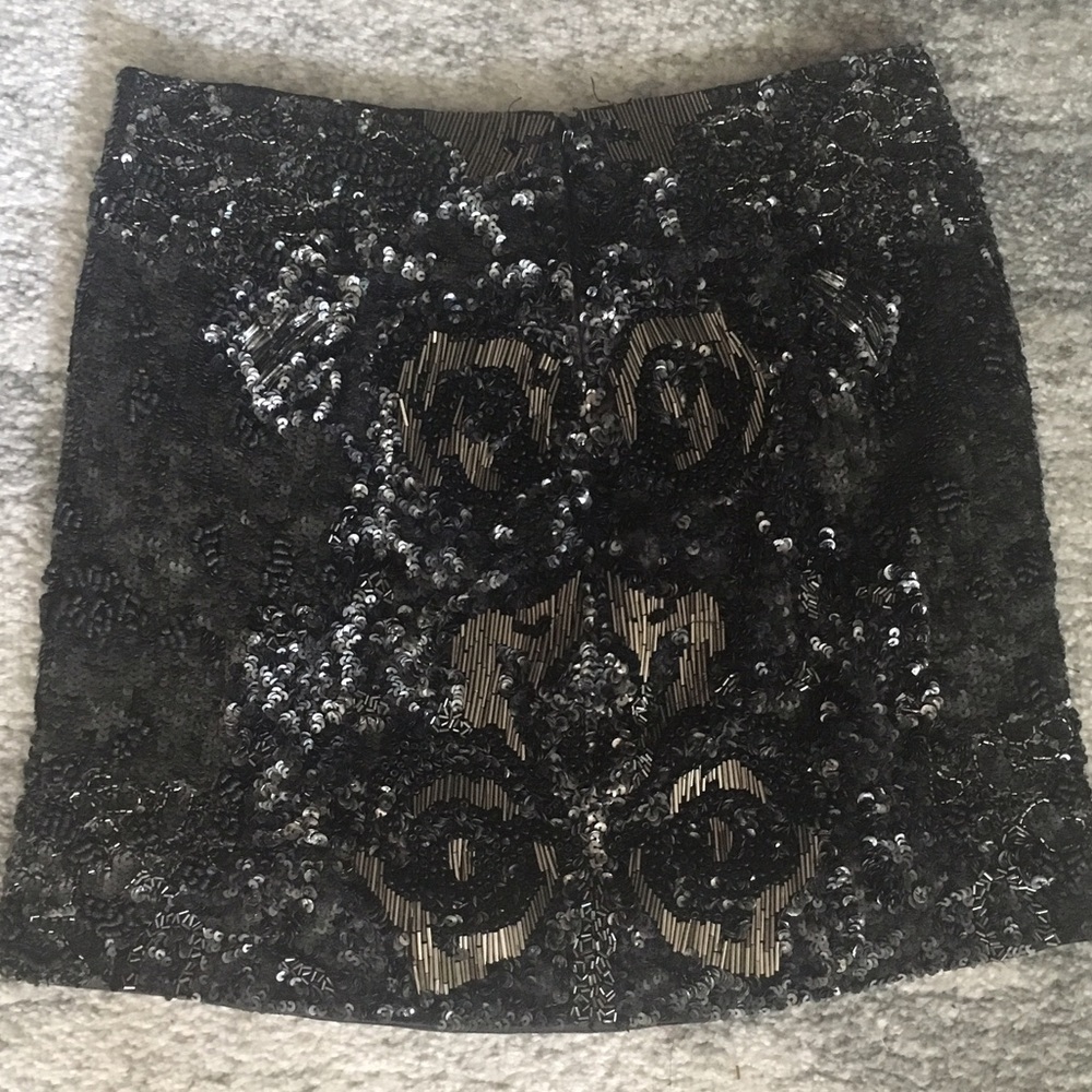 ✨ All Saints Sequin and Sparkle Beaded Mini Skirt✨