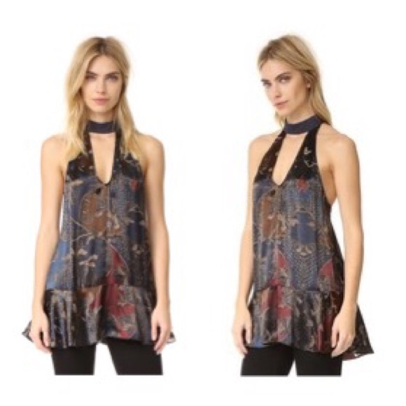 SOLD NWT Free People L Navy Lady Love Tank Tunic - Picture 2 of 3