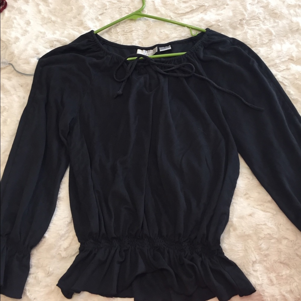 Polyester black swede top by Betu sport!