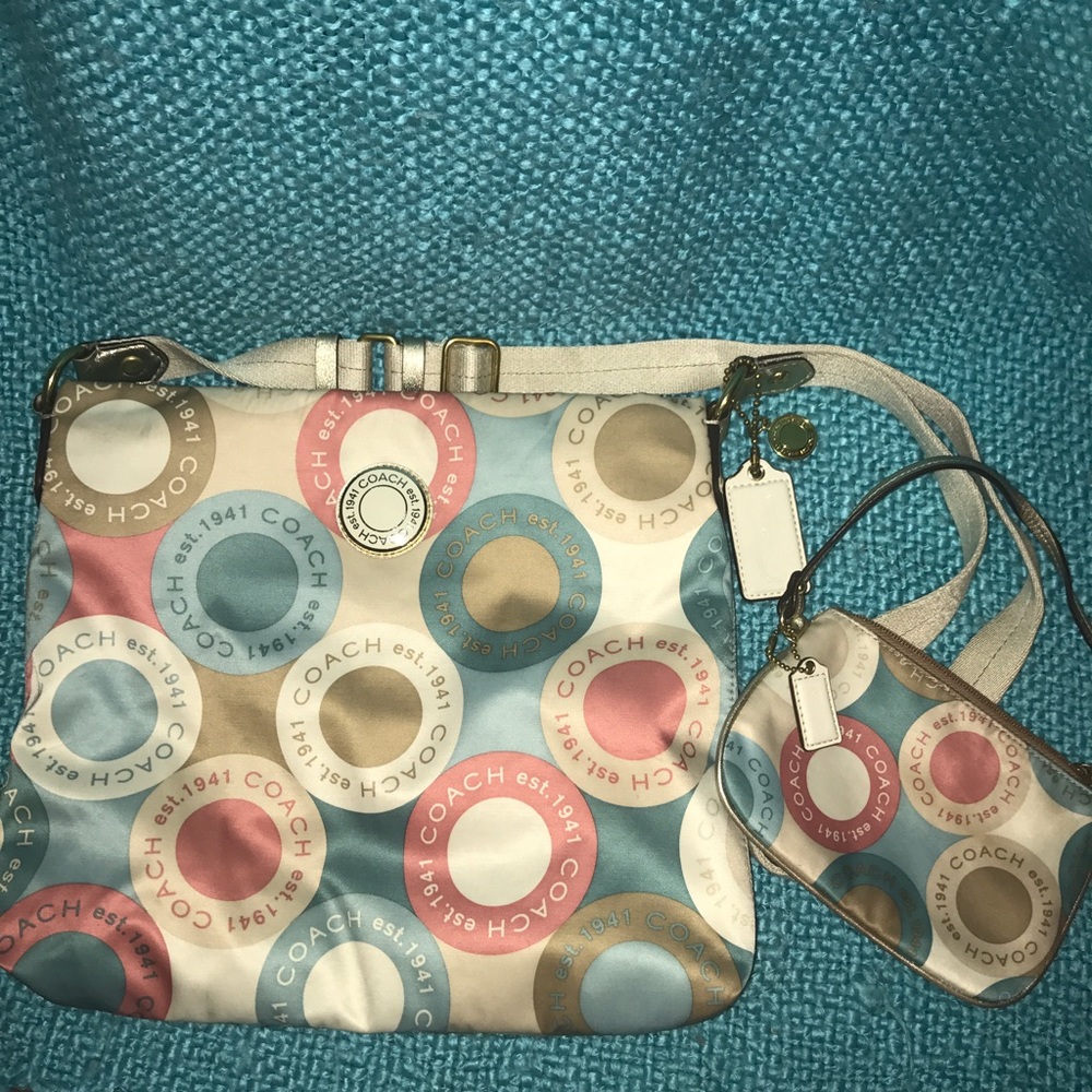 Coach Crossbody with matching wristlet