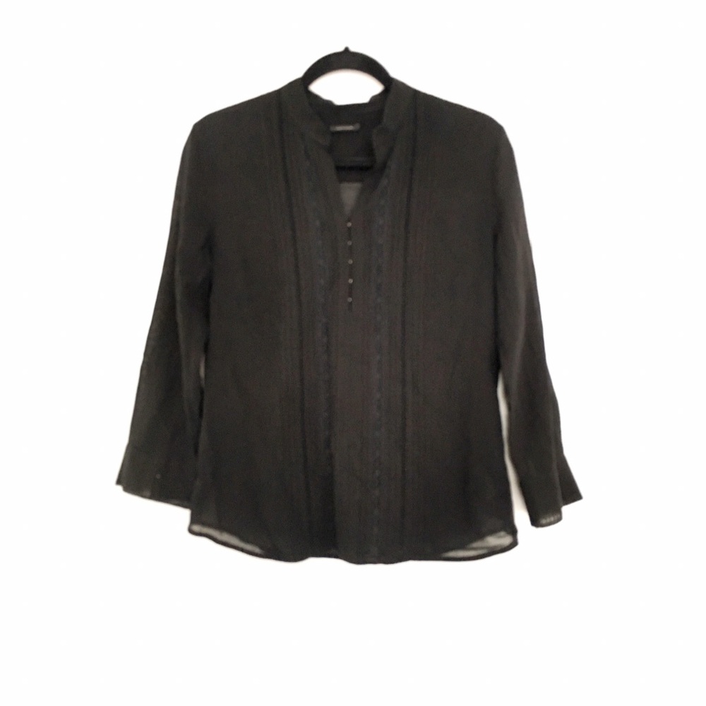 🍓Elie Tahari Black Lace Blouse🍓