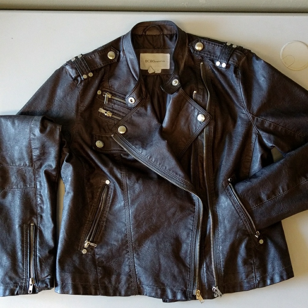 BCBGeneration Faux leather Jacket Size L