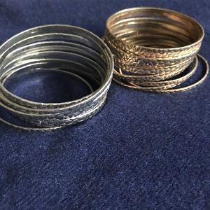 Value Pack ‼️ 2 sets of bangles: gold and silver