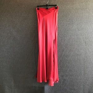 BERYLL 100% Silk Long Skirt with side slit