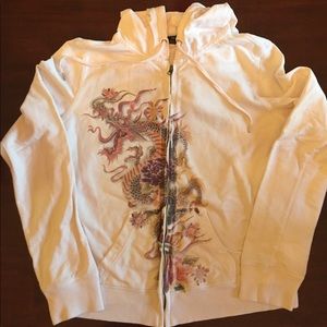 Luck Brand pale pink hoodie XL