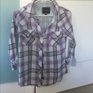 Rails plaid shirt xs